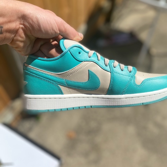 Jordan 1 Low Washed Teal Size 10 Mens VNDS - Picture 6 of 6